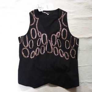 Millau Beaded Vest NWT